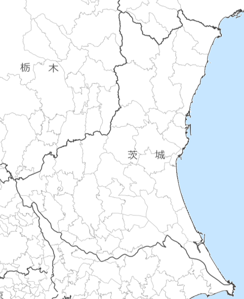 茨城県の地図・場所