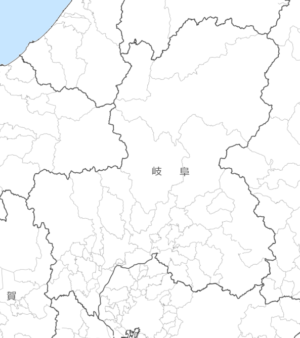 岐阜県の地図・場所