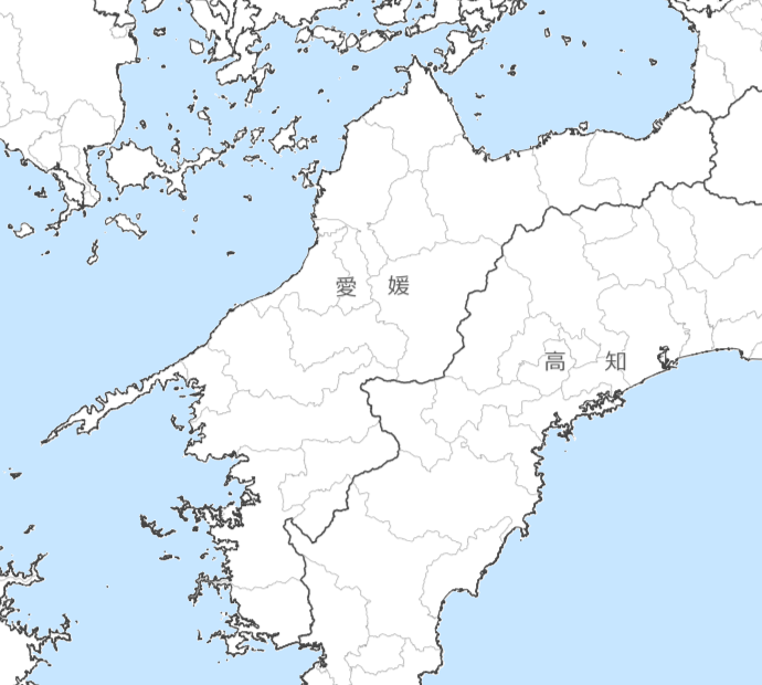 愛媛県の地図・場所