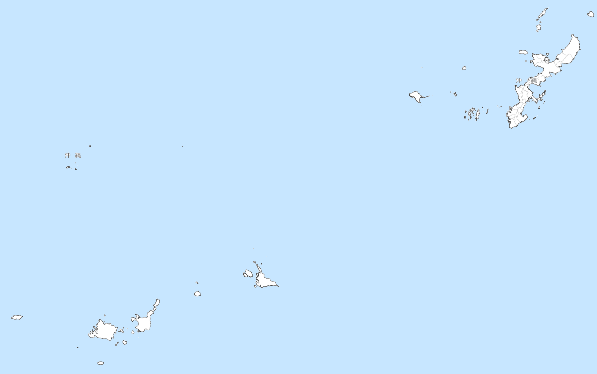 沖縄県の地図・場所